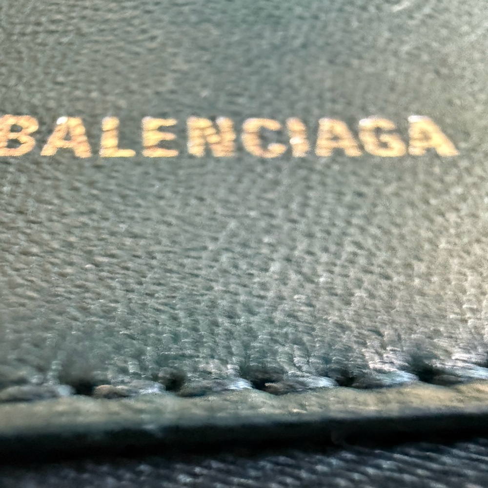 Balenciaga Hourglass Handbag Small in Teal/Blue Crocodile Embossed Calfskin - Picture 7 of 10